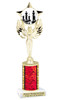 Chess theme one column.  Choice of color, art work and trophy height.  7517