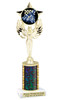 Chess theme one column.  Choice of color, art work and trophy height.  7517