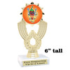 Salsa themed trophy - great for your salsa contest, chili contests, BBQ competitions and more.  