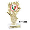 Chili - Salsa themed trophy - great for your salsa contest, chili contests, BBQ competitions and more.   F696