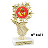 Chili - Salsa themed trophy - great for your salsa contest, chili contests, BBQ competitions and more.   F696