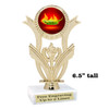 Chili - Salsa themed trophy - great for your salsa contest, chili contests, BBQ competitions and more.   h414