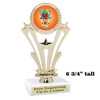 Chili - Salsa themed trophy - great for your salsa contest, chili contests, BBQ competitions and more.   h416