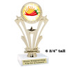 Chili - Salsa themed trophy - great for your salsa contest, chili contests, BBQ competitions and more.   h416