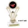 Chili - Salsa themed trophy - great for your salsa contest, chili contests, BBQ competitions and more.   h416