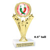 Chili - Salsa themed trophy - great for your salsa contest, chili contests, BBQ competitions and more.   h501