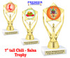 Chili - Salsa themed trophy - great for your salsa contest, chili contests, BBQ competitions and more.   ph112