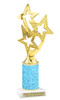 Glitter Column trophy with choice of glitter color, trophy height and base.  9708