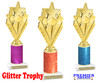 Glitter Column trophy with choice of glitter color, trophy height and base.  92566