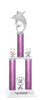 Glitter column trophy with silver custom insert holder and trim.  Comes as shown with choice of height - 5080s