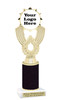 Custom glitter trophy.  Add your logo or art work for a unique award!  Numerous glitter colors and heights available - 3103