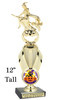 12" tall  Halloween  theme trophy.  Choice of art work and base.  9 designs available.  42655 witch