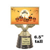 6.5" tall  Halloween  theme trophy.  Choice of art work.  9 designs available.  676