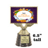 6.5" tall  Halloween  theme trophy.  Choice of art work.  9 designs available.  676