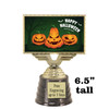 6.5" tall  Halloween  theme trophy.  Choice of art work.  9 designs available.  676