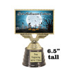 6.5" tall  Halloween Costume trophy.  Choice of art work.  9 designs available.  676