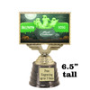 6.5" tall  Halloween Costume trophy.  Choice of art work.  9 designs available.  676