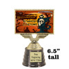 6.5" tall  Scariest Halloween Costume trophy.  Choice of art work.  9 designs available.  676