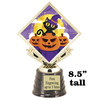 8.5" tall  Halloween  theme trophy.  Choice of art work.  9 designs available.  5097G