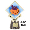8.5" tall  Halloween  theme trophy.  Choice of art work.  9 designs available.  5097G