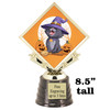 8.5" tall  Halloween  theme trophy.  Choice of art work.  9 designs available.  5097G