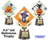 8.5" tall  Halloween  theme trophy.  Choice of art work.  9 designs available.  5097G