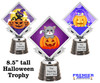 8.5" tall  Halloween  theme trophy.  Choice of art work.  9 designs available.  5097s