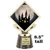 8.5" tall  Halloween  theme trophy.  Choice of art work.  9 designs available.  5095g
