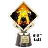 8.5" tall  Halloween  theme trophy.  Choice of art work.  9 designs available.  5095g