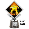 8.5" tall  Halloween  theme trophy.  Choice of art work.  9 designs available.  5095s