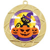 Halloween theme medal.  Choice of medal.  Includes free engraving and neck ribbon - design 5