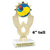 Pickleball trophy.  Great for your team, rec departments, family games and more