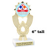 Pickleball trophy.  Great for your team, rec departments, family games and more