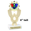 Pickleball trophy.  Great for your team, rec departments, family games and more