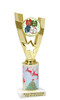 Ugly Sweater theme trophy. Choice of art work.  Multiple trophy heights available.  90786