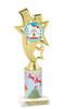 Ugly Sweater theme trophy. Choice of art work.  Multiple trophy heights available.  ph81