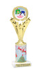 Ugly Sweater theme trophy. Choice of art work.  Multiple trophy heights available.  h501