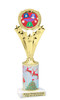 Ugly Sweater theme trophy. Choice of art work.  Multiple trophy heights available.  h501