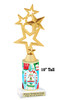 Ugly Sweater theme trophy. Choice of figure.  10" tall