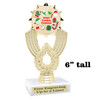 Holiday Cookies Trophy.   6 " tall.  Includes free engraving.   A Premier exclusive design! 3103