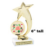 Holiday Cookies Trophy.   6 " tall.  Includes free engraving.   A Premier exclusive design! 6061g