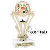 Holiday Cookies Trophy.   6 " tall.  Includes free engraving.   A Premier exclusive design! h416