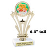 Holiday Cookies Trophy.   6 " tall.  Includes free engraving.   A Premier exclusive design! h416