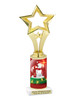 Snowman theme trophy. Choice of figure.  10" tall - Great for all of your holiday events and contests. 2