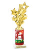 Snowman theme trophy. Choice of figure.  10" tall - Great for all of your holiday events and contests. 2