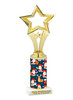 Santa theme trophy. Choice of figure.  10" tall - Great for all of your holiday events and contests. 2