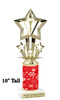 Snowflake theme trophy. Choice of figure.  10" tall - Great for all of your holiday events and contests.  sub 11