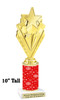 Snowflake theme trophy. Choice of figure.  10" tall - Great for all of your holiday events and contests.  sub 13