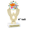 Holiday Penguin Trophy.   6 " tall.  Includes free engraving.   A Premier exclusive design! 3103