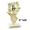 Holiday Penguin Trophy.   6 " tall.  Includes free engraving.   A Premier exclusive design! f696